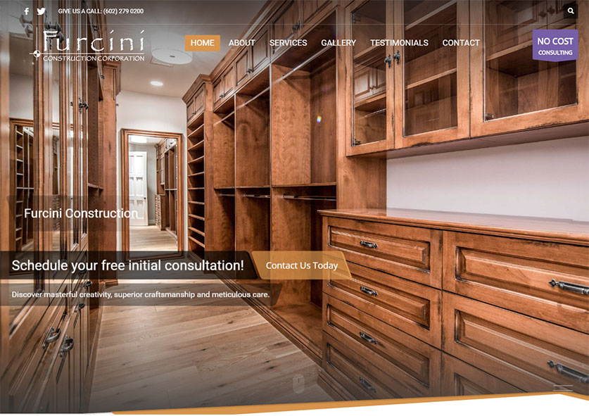 Web Design Furcini Construction Web Design Furcini Construction