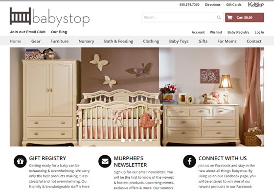 eCommerce Web Design Portfolio Babystop
