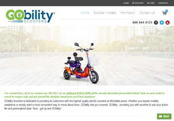 eCommerce Web Design GoBility