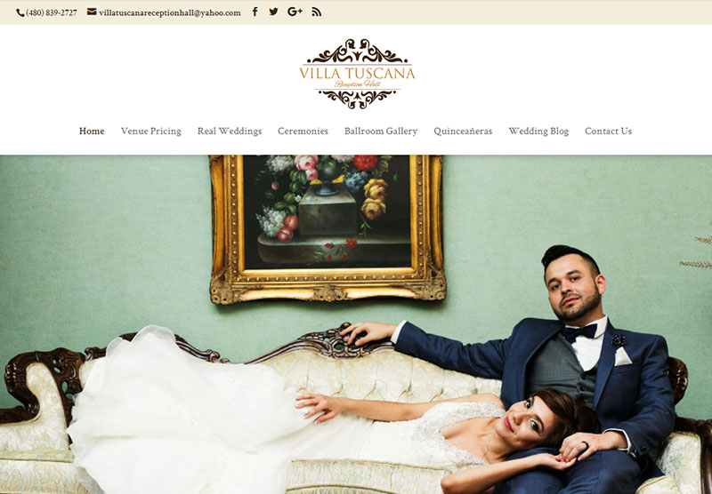 website-design-scottsdale-villa-tuscana-full villa tuscana website desktop snapshot