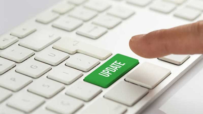 update wordpress button