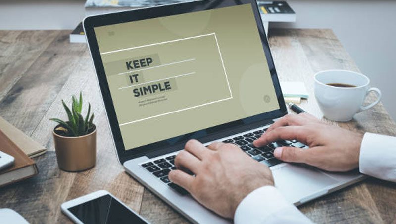 keep it simple website design