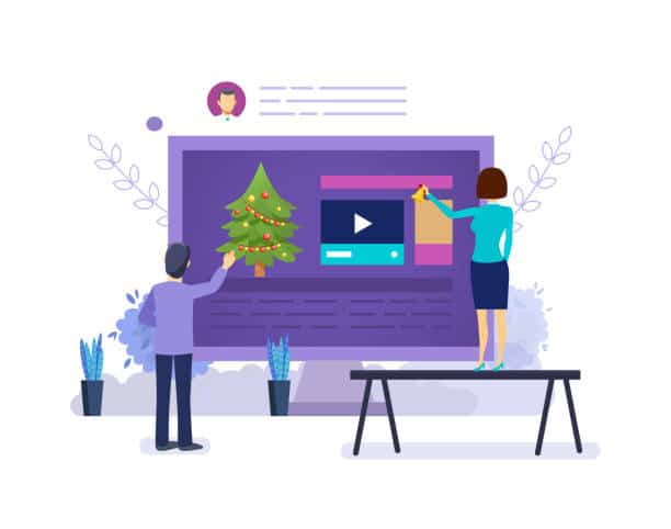 holiday marketing graphic
