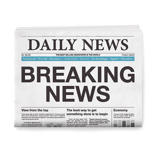 daily news newspaper graphic breaking news
