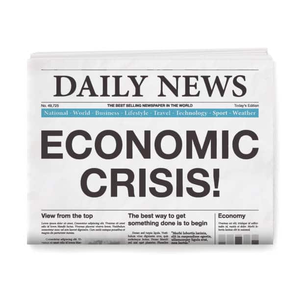 daily news newspaper graphic economic crisis