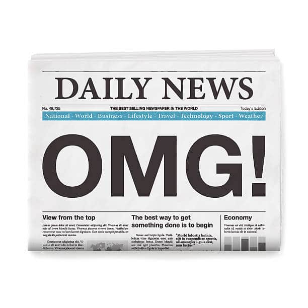 daily news newspaper graphic omg