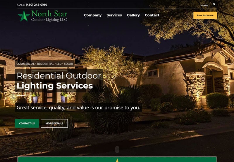 northstar-full northstar website desktop snapshot