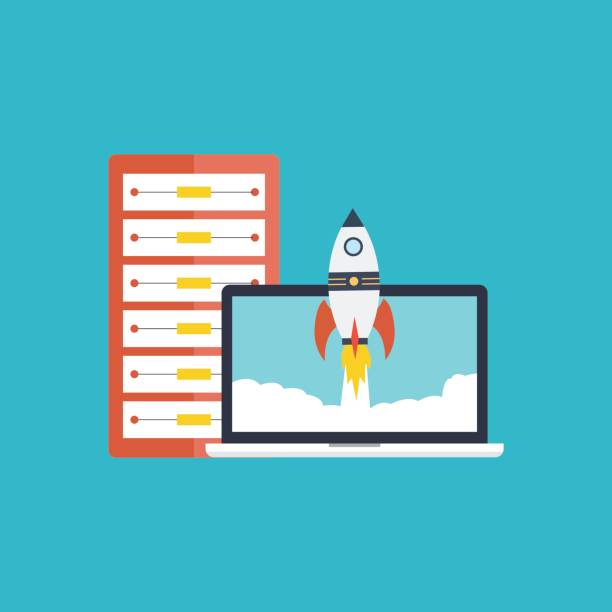 project hosting rocket graphic