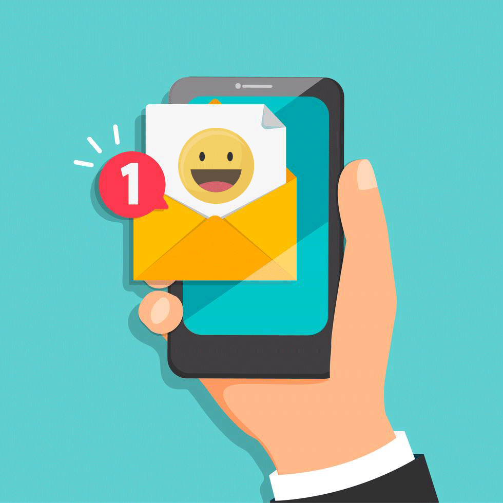 concept-of-new-letter-coming-to-the-email-vector new email open graphic