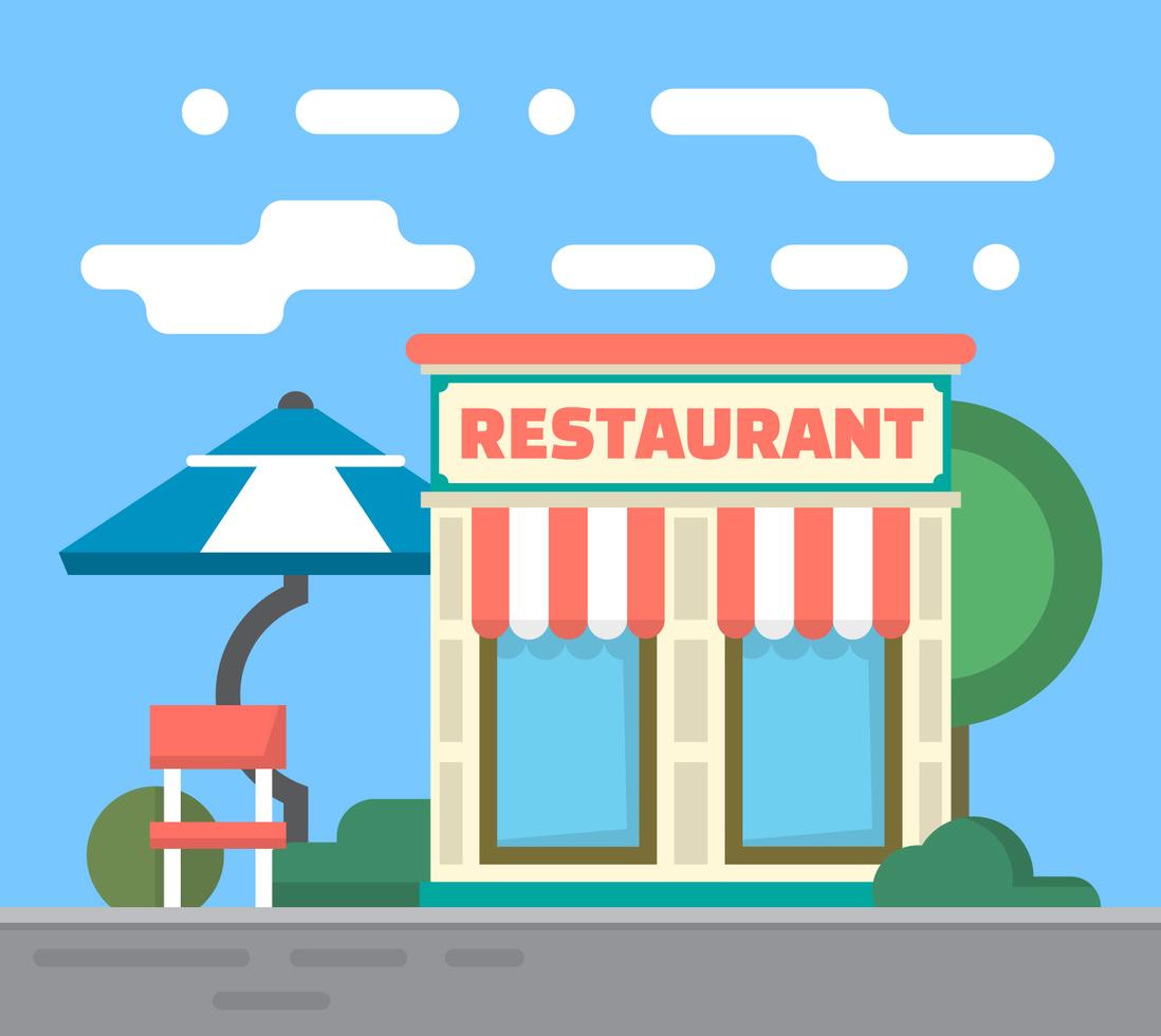 vector-flat-restaurant restaurant cartoon graphic