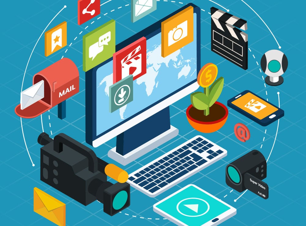 Cartoon of video marketing