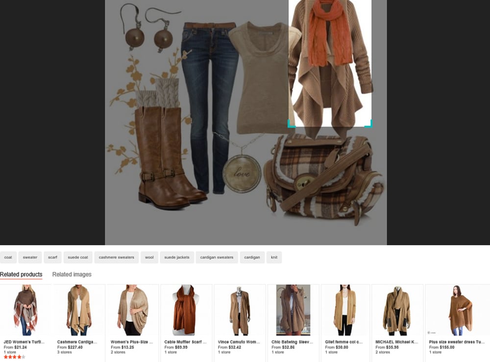 bing visual search example