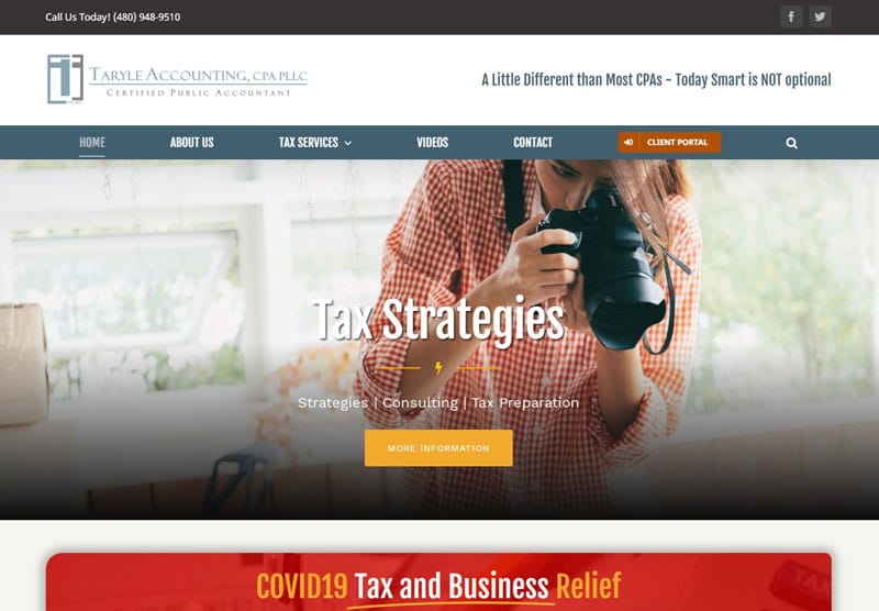 portfolio-tacpas-browser Taryle Accounting desktop snapshot